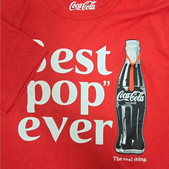 Coca-Cola "Best Pop Ever" T-Shirt XL Red - Picture 4 of 7